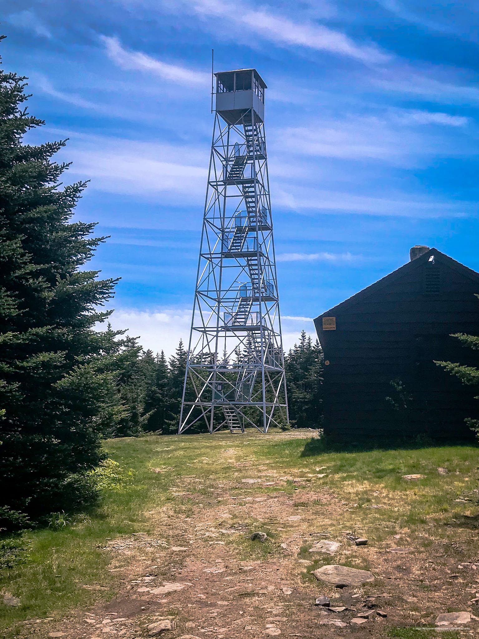 fire tower and cabin, catskills