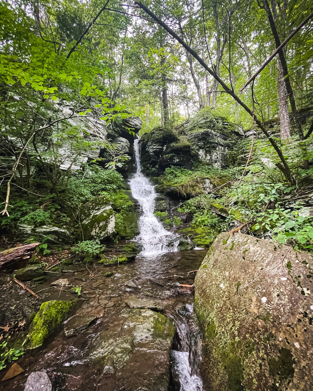 Halcott mountain waterfall in the catskills