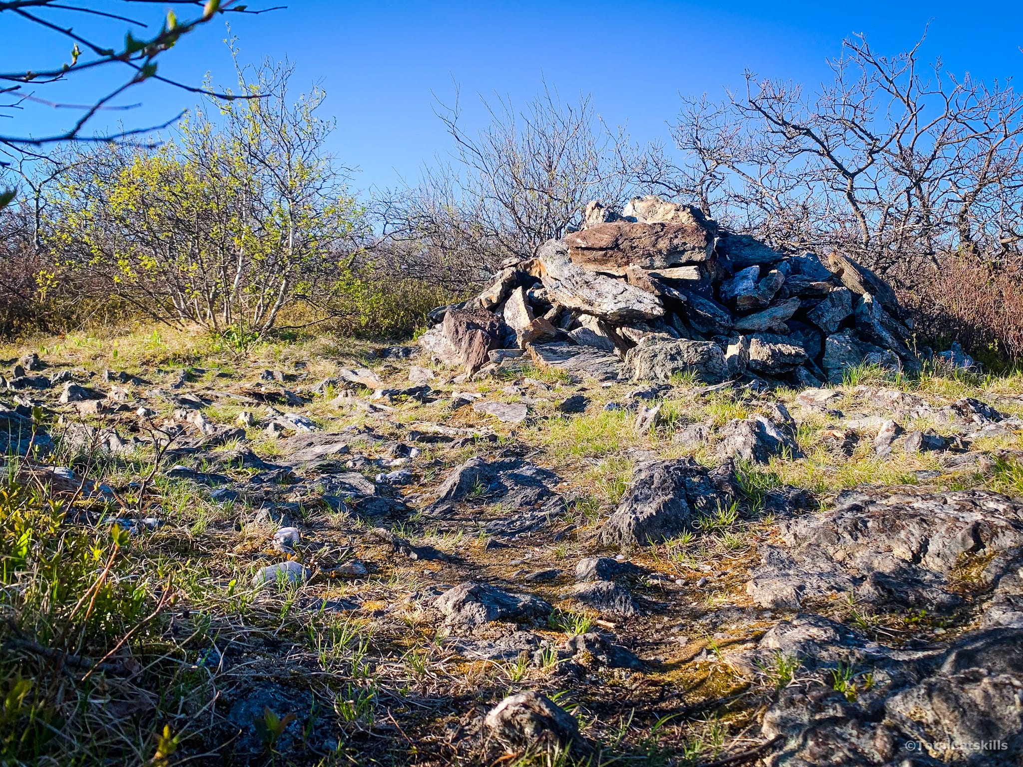 pile of rocks, summit cairn
