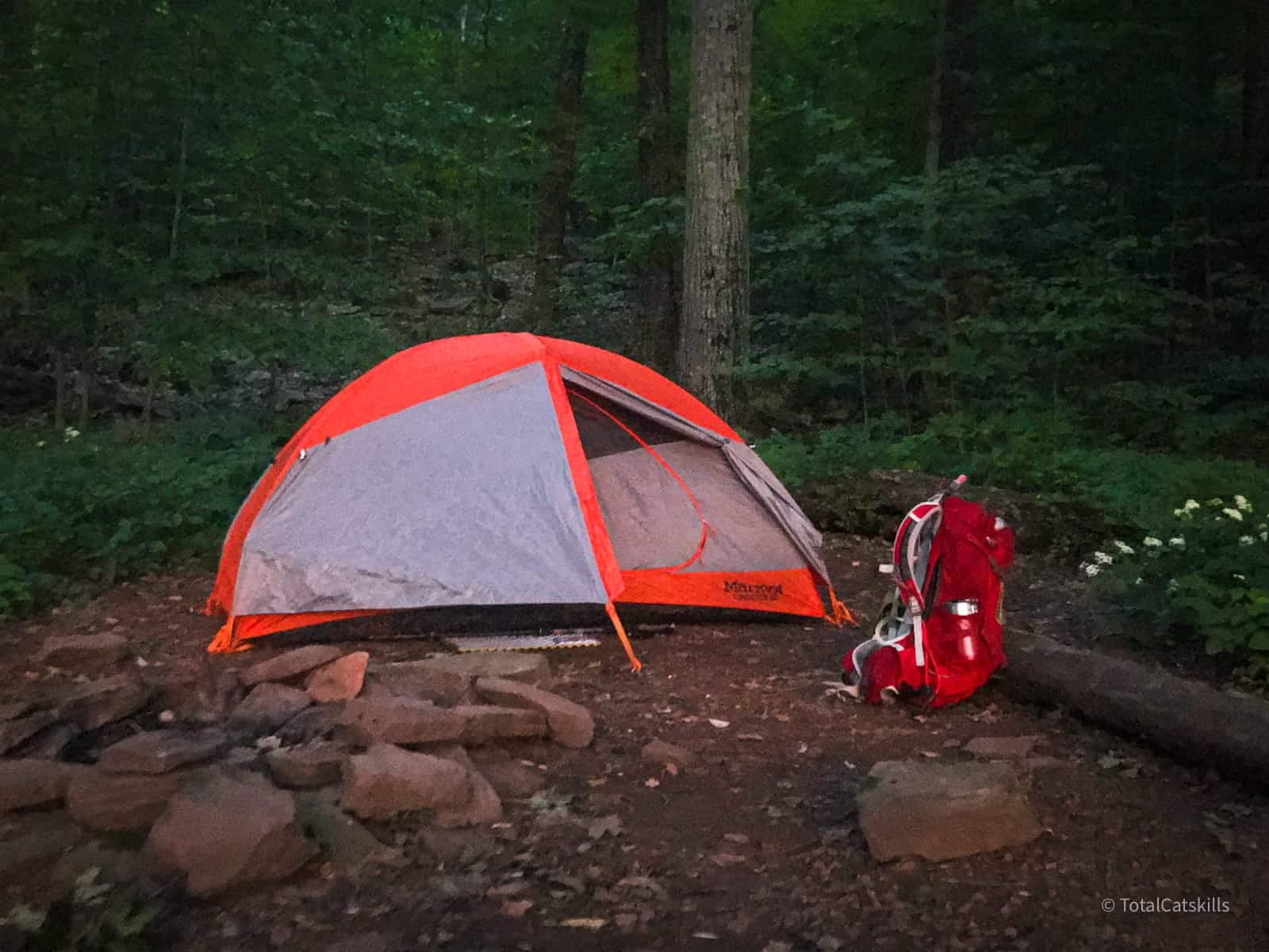 leave no trace: tent in campsite