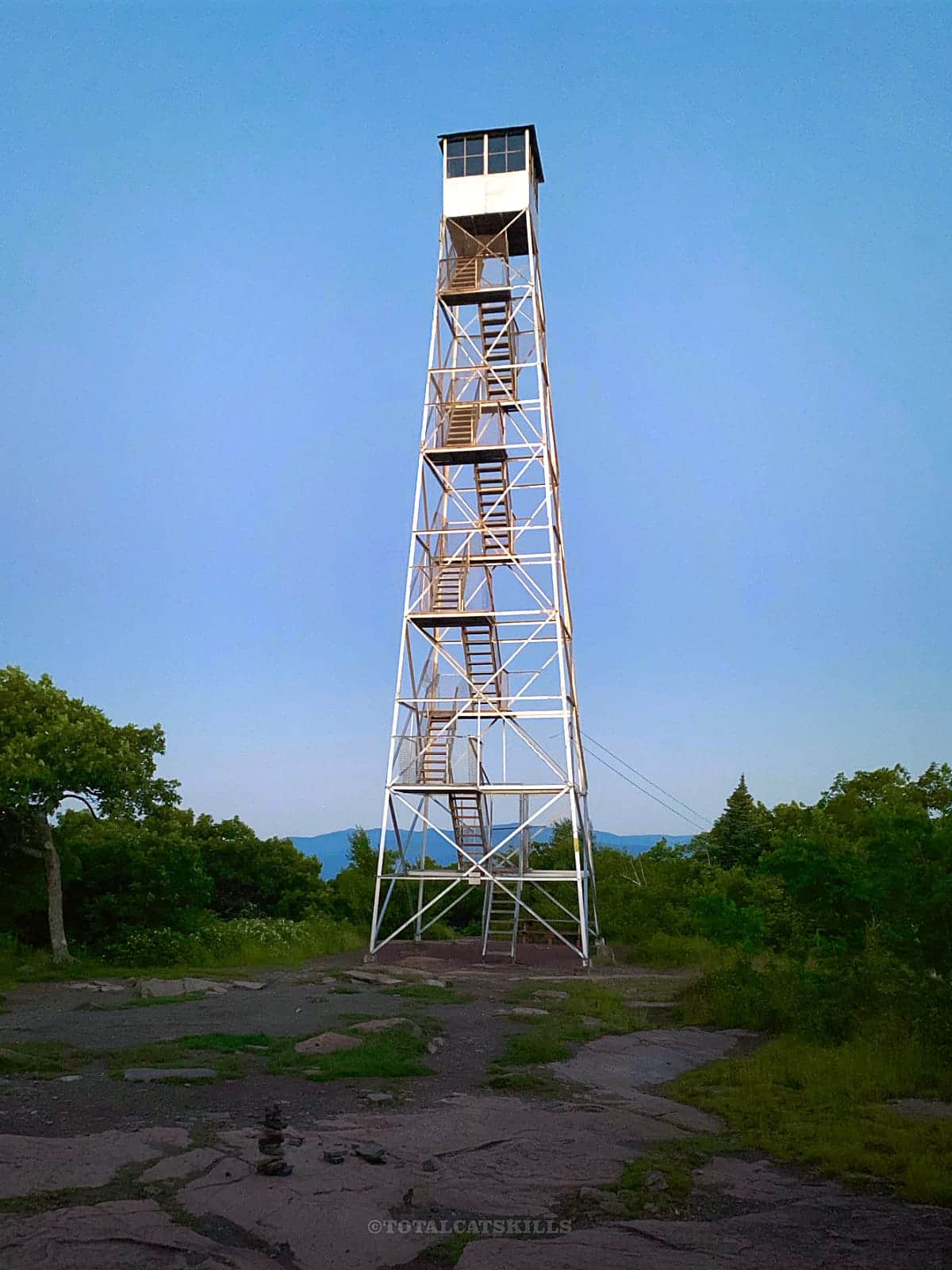 overlook mountain trail steel fire tower