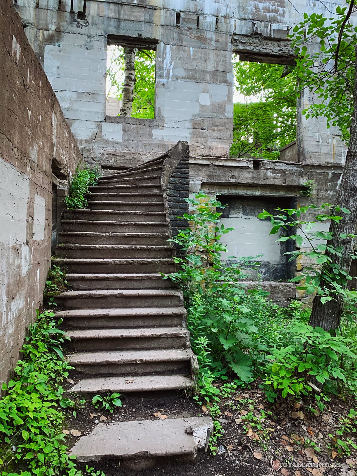 staircase in ruins