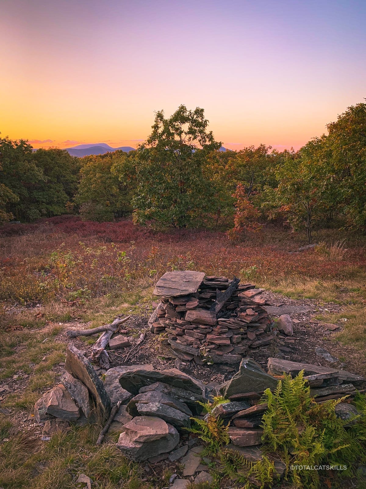 ashokan high point fire ring in heath
