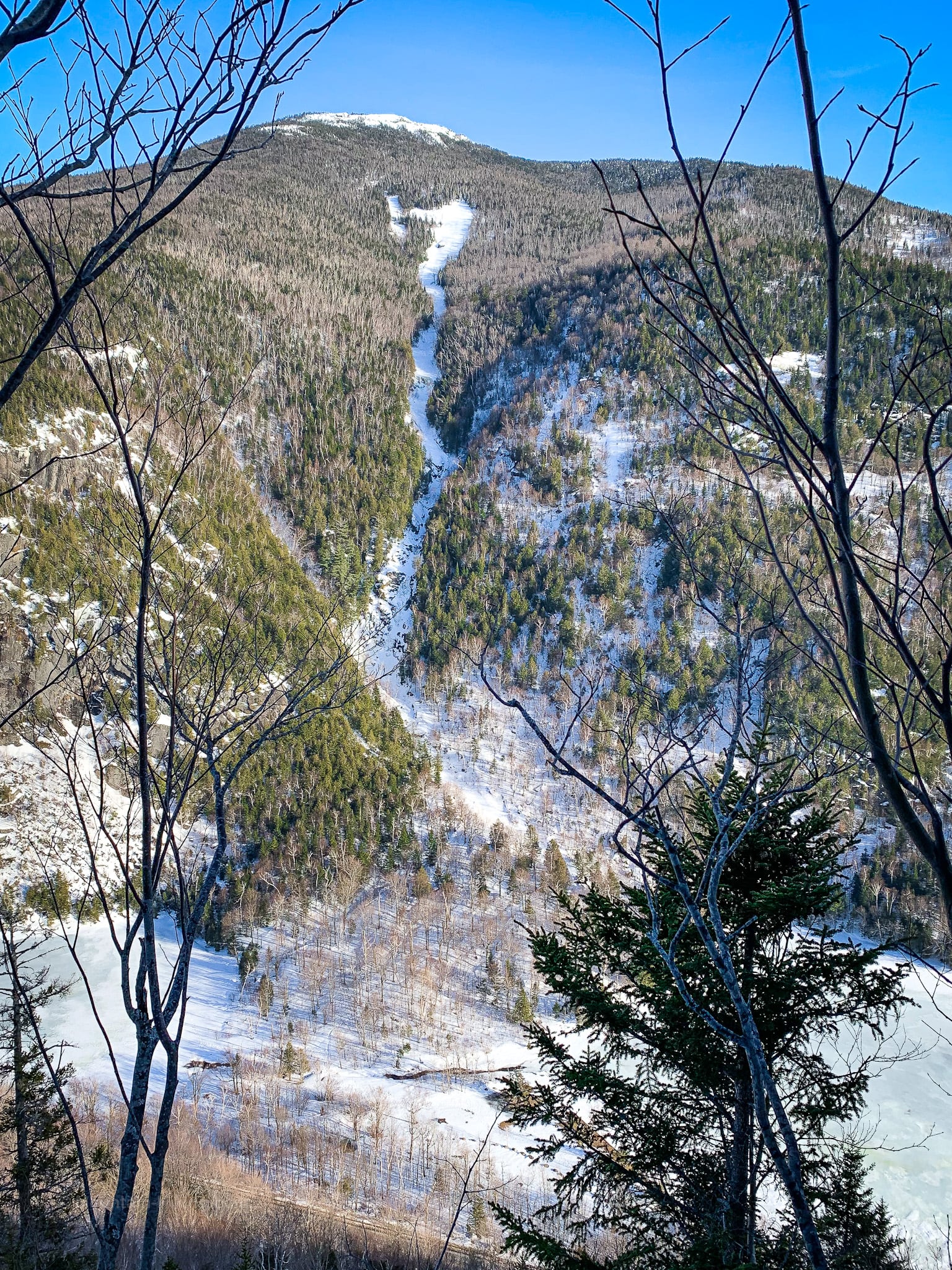 snowy mountain slope