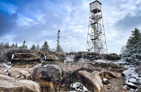photo of fire tower at Hadley Mountain