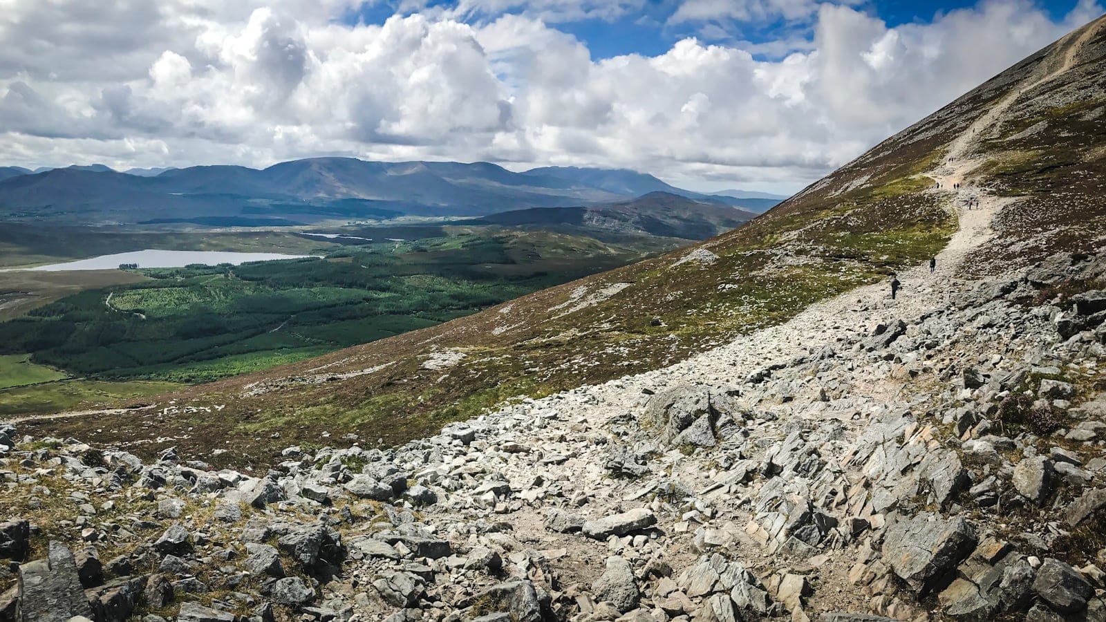View from Croagh Patrick in County Mayo, Ireland