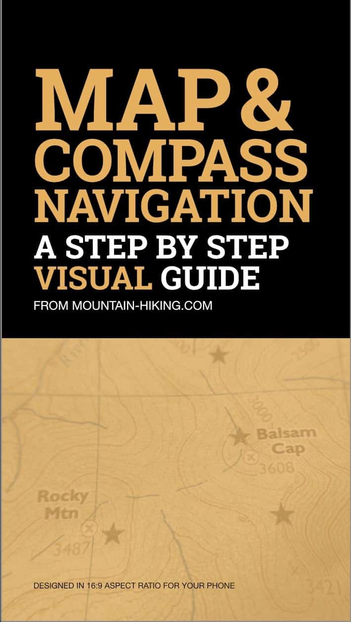 how to use a compass for hiking / set a bearing