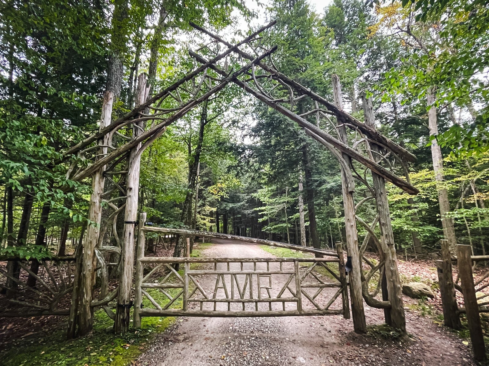 Adirondack Mountain Reserve gate