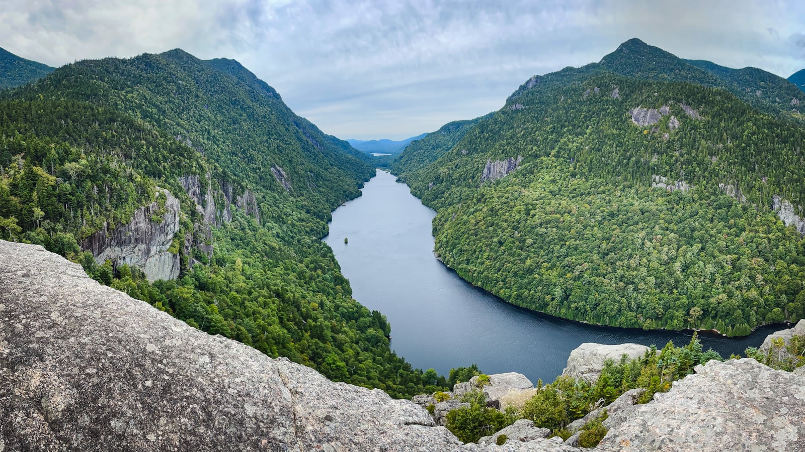 View of Ausable Lakes from Indian Head in the Adirondacks