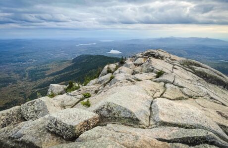 View of the summit of Mount Chocorua in the White Mountains of New Hampshire