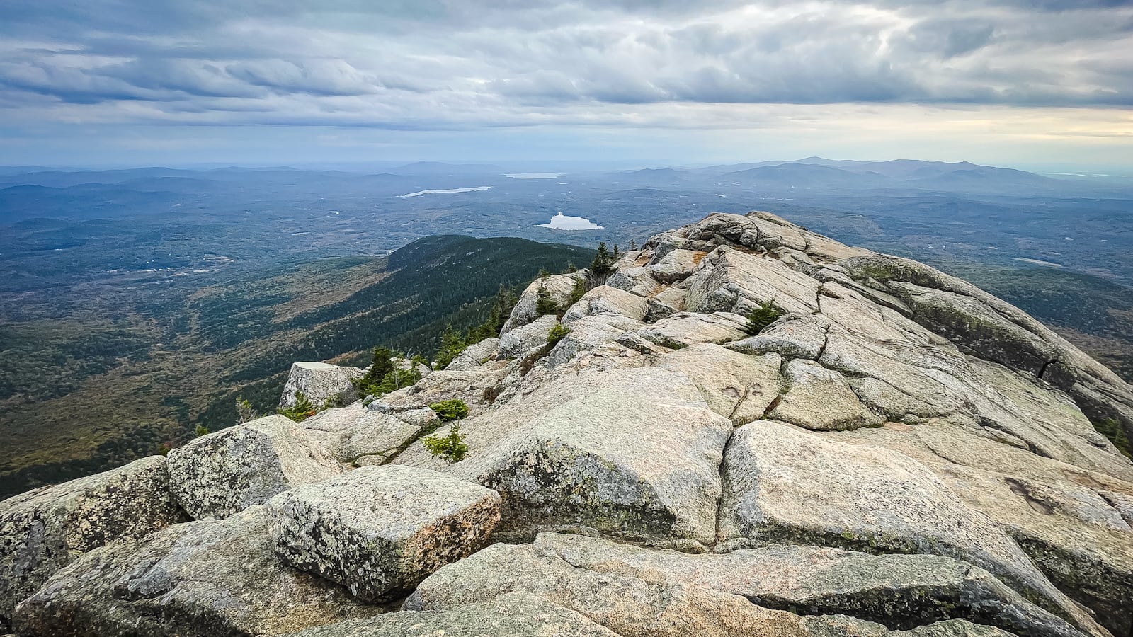 View of the summit of Mount Chocorua in the White Mountains of New Hampshire