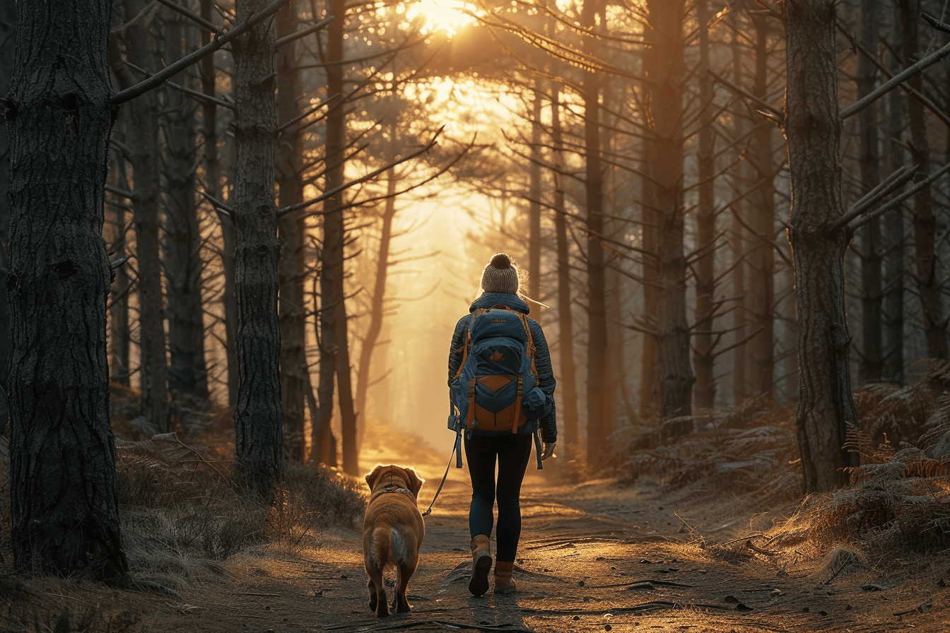 Dog poop bags while Hiking