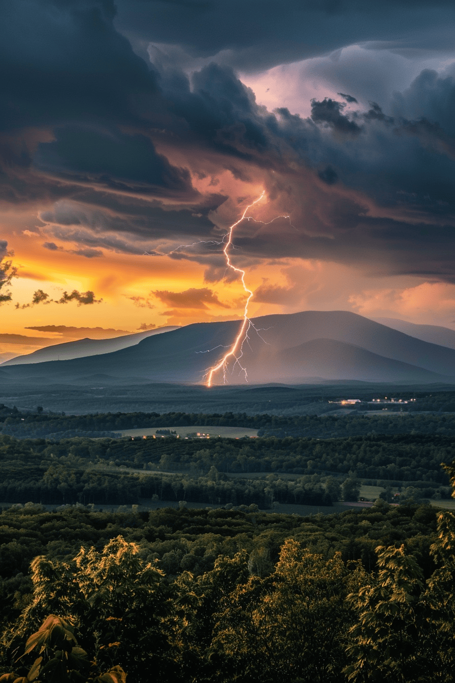 Lightning strike on a mountain, dangerous lightning safety myths