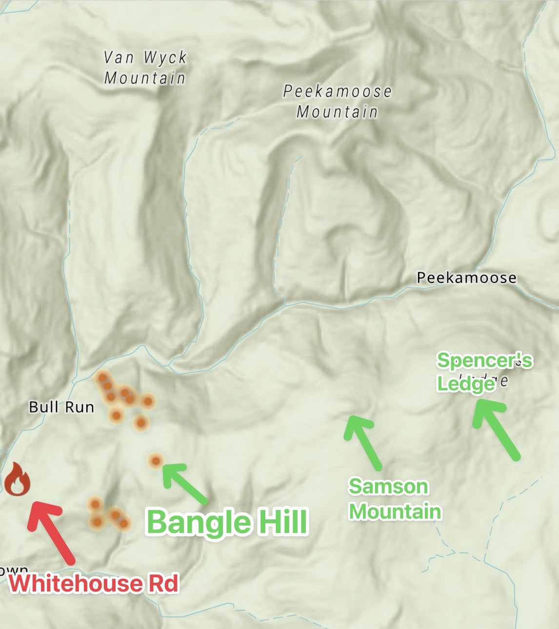 Whitehouse Fire location