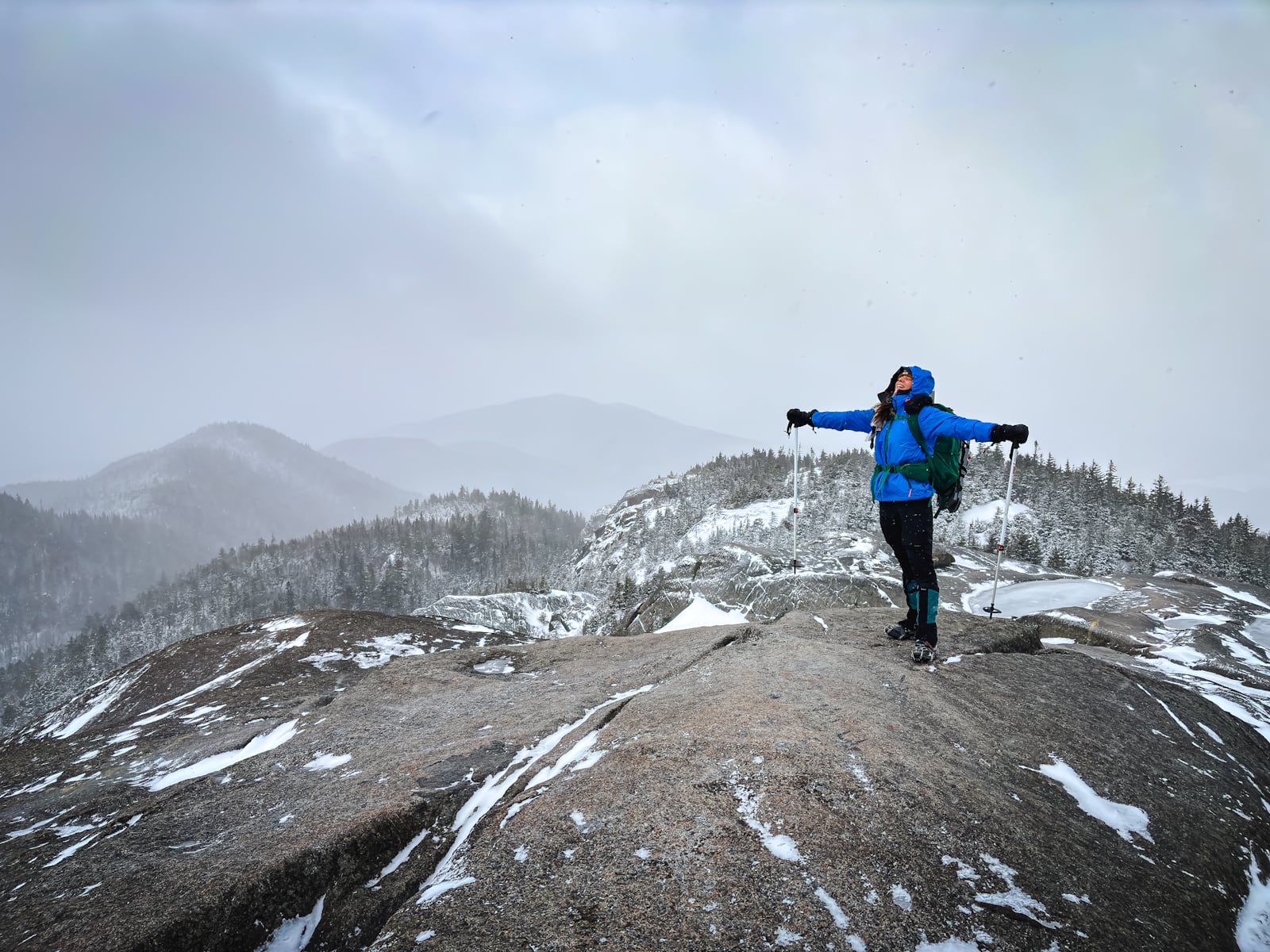 Summit of Ampersand Mountain in the Adirondacks