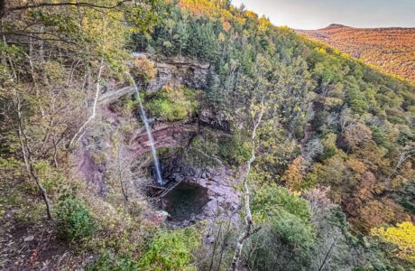 Catskills Fall Foliage at Kaaterskill Falls 10/10/25
