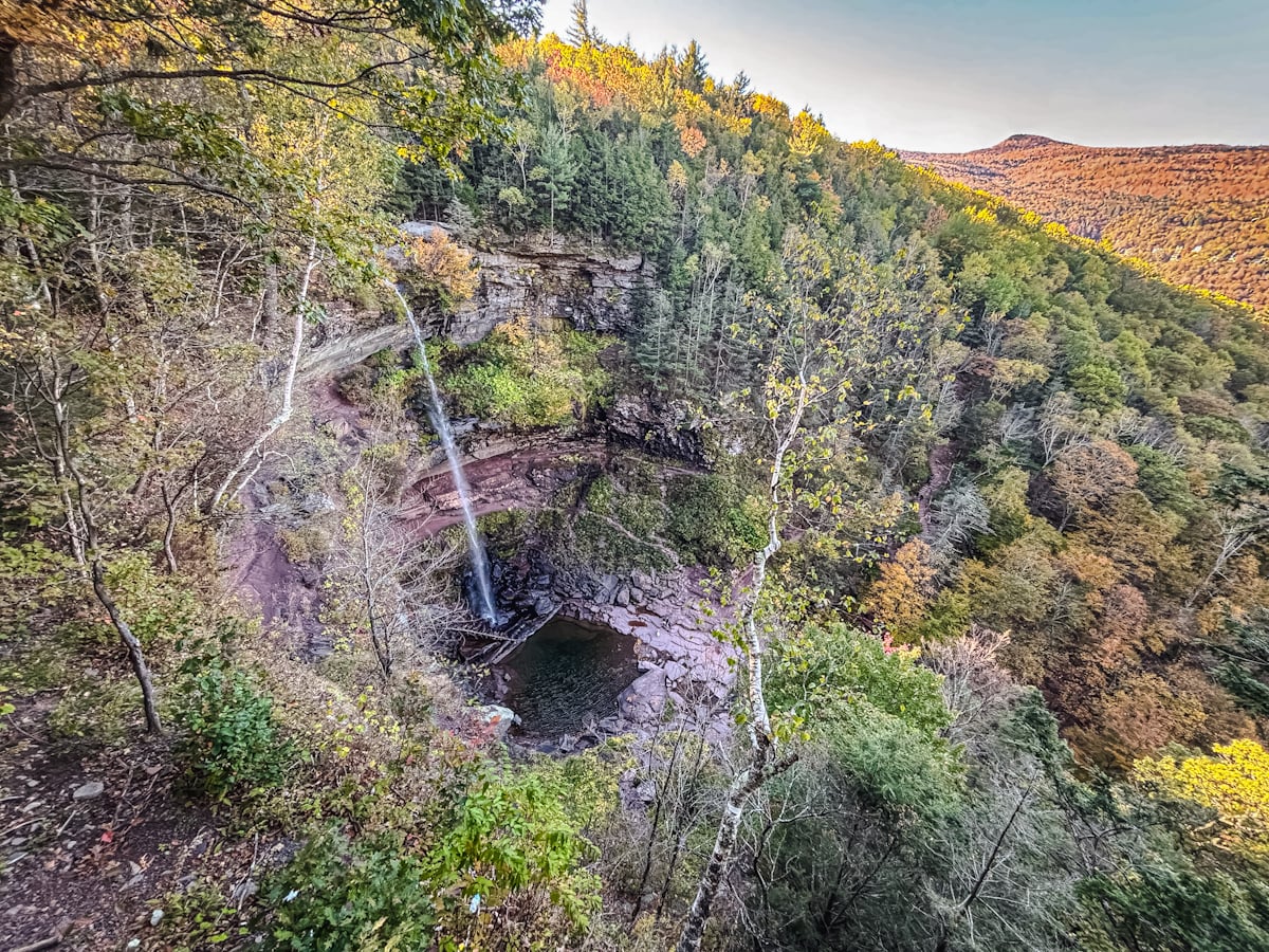 Catskills Fall Foliage at Kaaterskill Falls 10/10/25