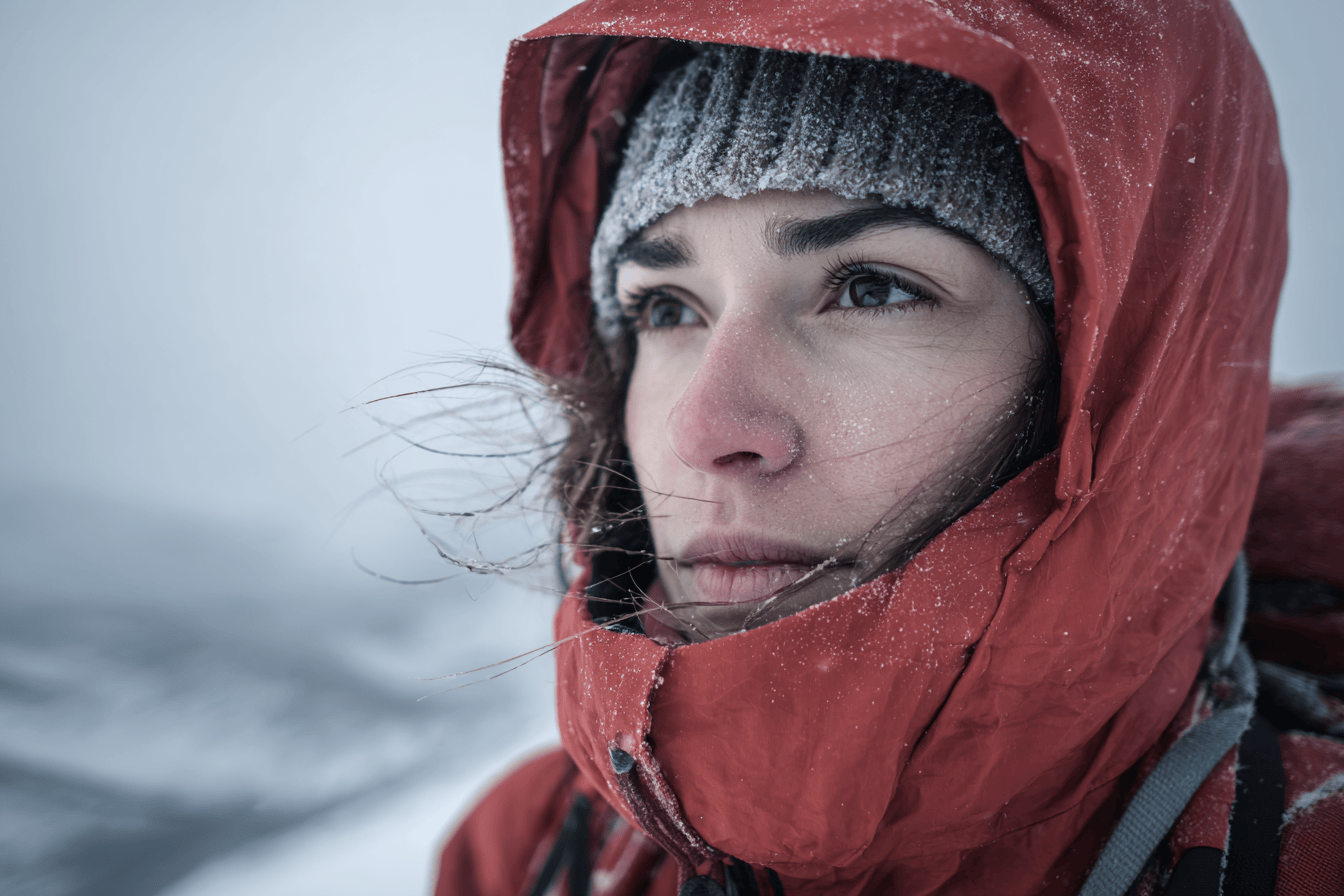 Winter skincare products for hikers
