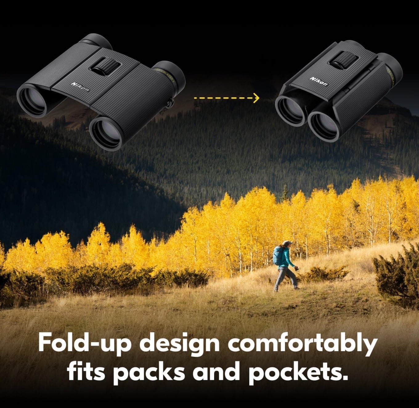 Amazon Link Nikon Trailblazer II 8x25 | Ultra-Compact Waterproof and Fogproof Travel Binoculars